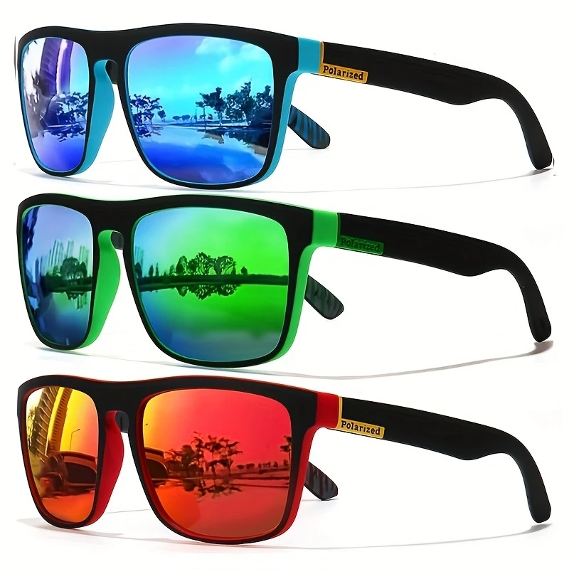 1/3PCS Vintage Square High End - Fishing Sunglasses Polarized ulasan dan harga