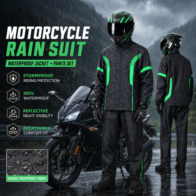 Motorcycle Rain Suit Waterproo - Fishing Rain Suit ulasan dan harga